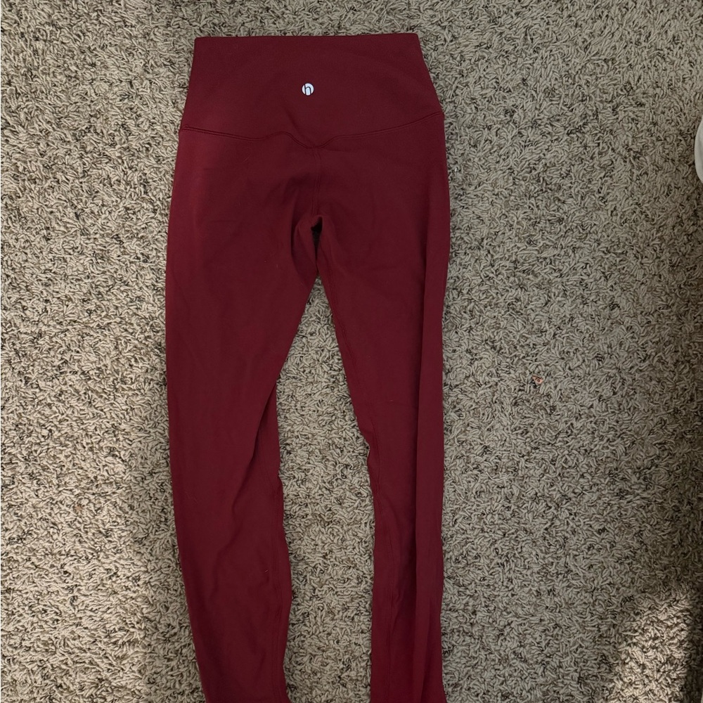 Women's Burgundy Leggings